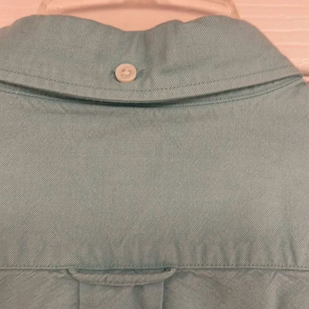 J Crew button down cotton shirt, men’s large, light blue